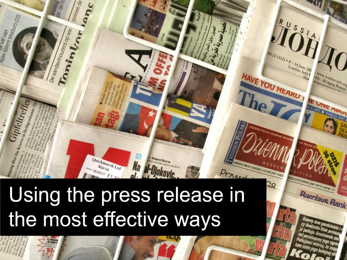 How to Use a Press Release